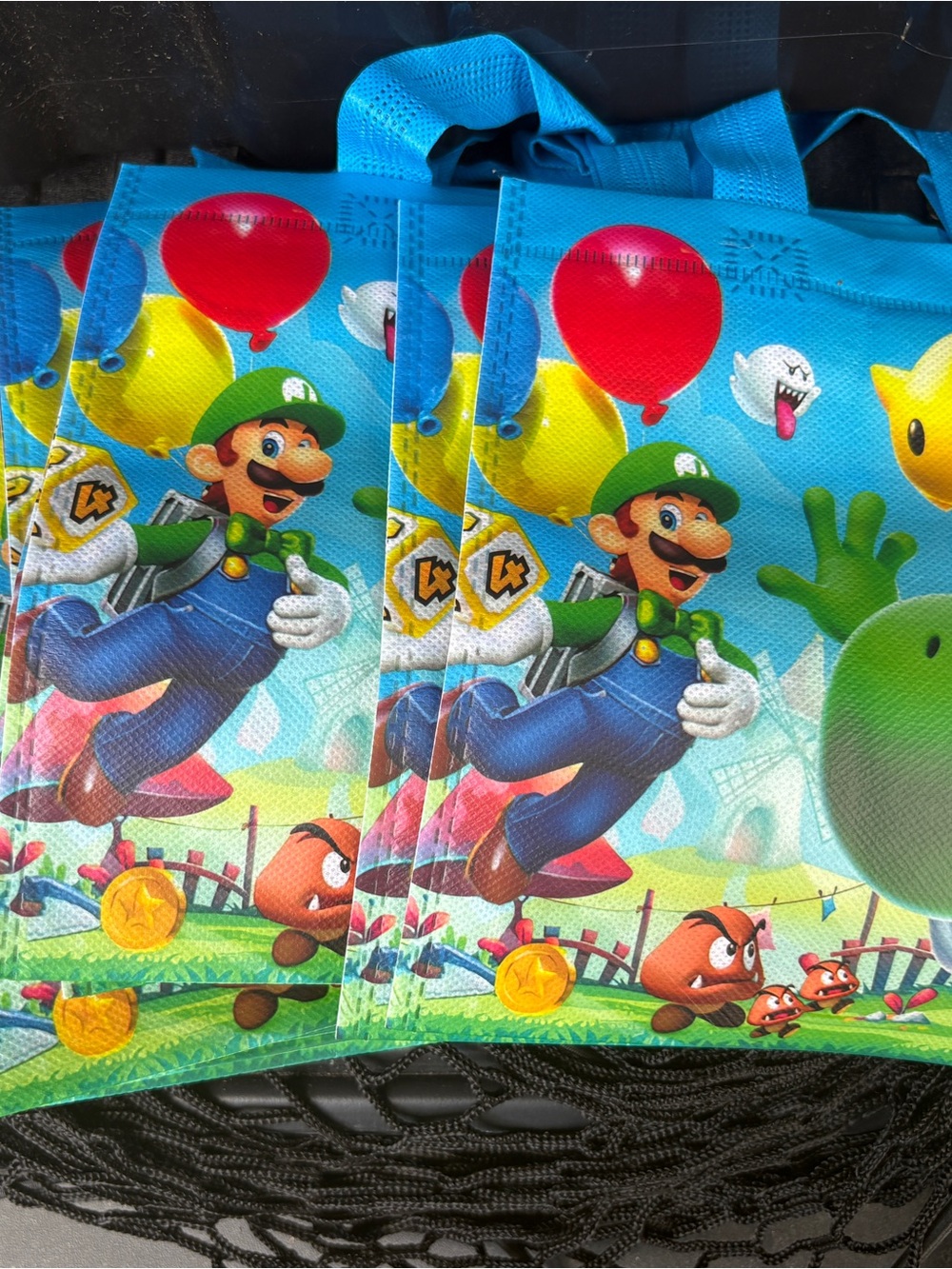 10 Super Mario Luigi Party Tote Bag - Blue